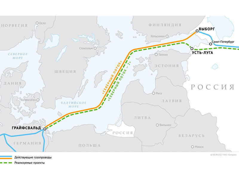 "Северный поток - 2" построен на 52,6%, объявили в "Газпроме"