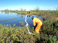 Работы по ликвидации последствий аварийного разлива дизельного топлива в районе рек Амбарная и Далдыкан, а также озера Пясино