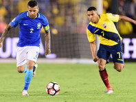 Матч сборных Бразилии и Эквадора в первом туре группового турнира Кубка Америки завершился безголевой ничьей