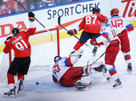 Сборная России в ночь с субботы на воскресенье на льду "Эйр Канада-центр" в Торонто со счетом 3:5 проиграла команде Канады в полуфинале Кубка мира по хоккею