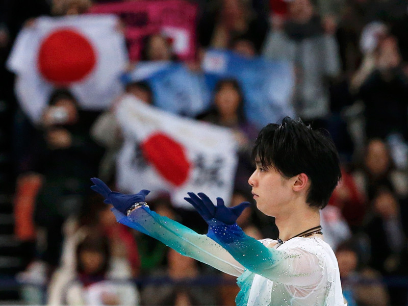 Японский фигурист Юдзуру Ханю выиграл золотую медаль в мужском одиночном катании на чемпионате мира в Хельсинки