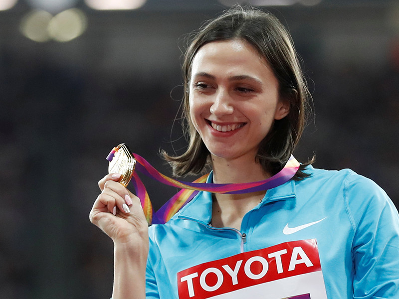 Мария Кучина  (в замужестве - Ласицкене)
принесла России первое золото чемпионата мира по легкой атлетике
