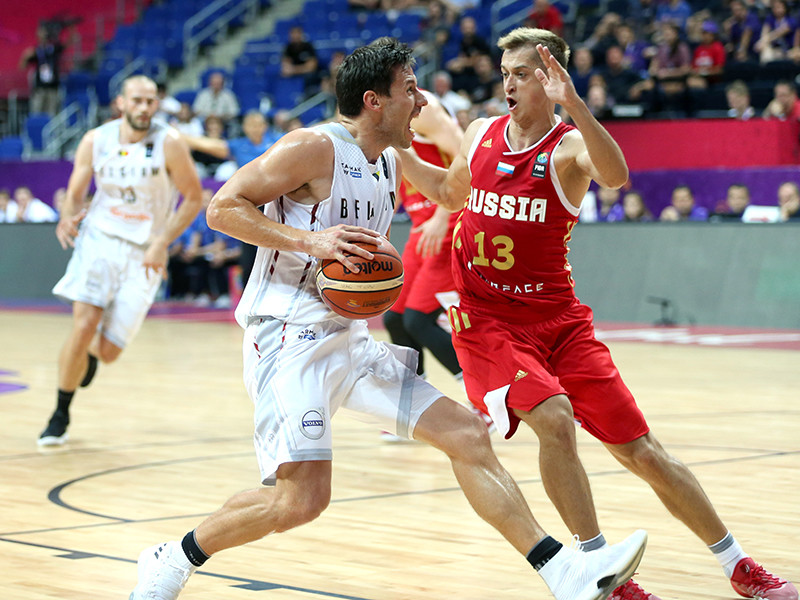 Сборная России по баскетболу победила команду Бельгии в матче третьего тура группового турнира чемпионата Европы среди мужских команд