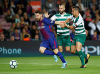 Лионель Месси забил четыре мяча в ворота "Эйбара" в матче пятого тура чемпионата Испании по футболу
