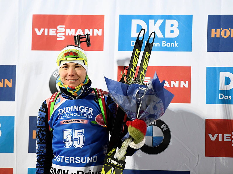 Победительницей женской индивидуальной гонки на  этапе Кубка мира по биатлону в шведском Эстерсунде стала представительница Белоруссии Надежда Скардино