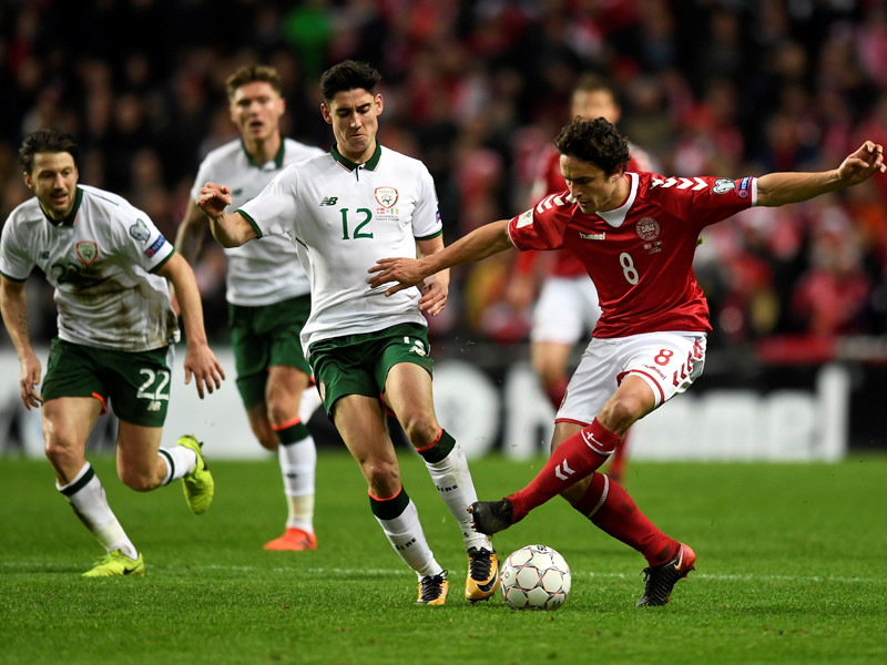 Футболисты Дании и Ирландии обошлись без голов в первом матче за право сыграть на ЧМ-2018