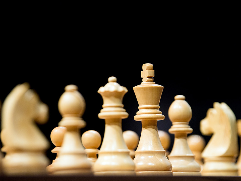 Произведение московского дизайн-бюро "Щука" было презентовано накануне Международной федерацией шахмат (ФИДЕ). Оно представляет собой абстрактное изображение двух человек, которые держат в руках шахматную доску из 36 клеток. Их конечности при этом весьма замысловато переплетены
