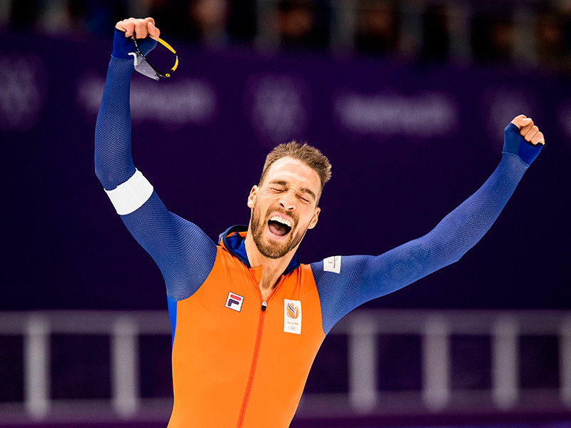 Голландец Кьелд Нейс завоевал золото олимпийского турнира конькобежцев в Пхенчхане на дистанции 1 000 метров