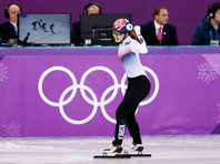 Представительница Южной Кореи Чхве Мин Чжон выиграла золотую медаль в шорт-треке на дистанции на 1500 м на Олимпиаде в Пхенчхане, показав результат 2 минуты 24,948 секунды