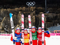 Сборная Норвегии завоевала олимпийское золото в прыжках на лыжах с трамплина