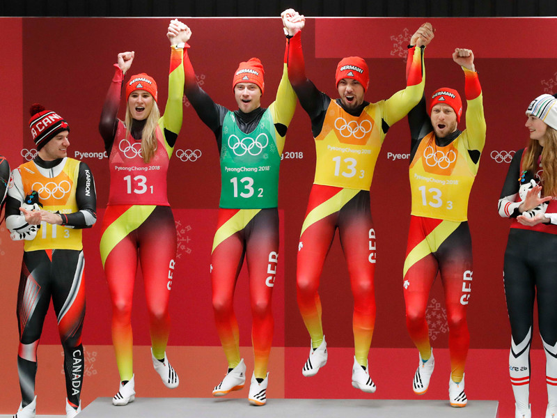 Саночники принесли Германии девятую золотую медаль Олимпиады в Пхенчхане