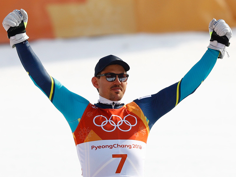 Швед Андре Мюрер первенствовал на олимпийском турнире горнолыжников в южнокорейском Пхенчхане в дисциплине специальный слалом