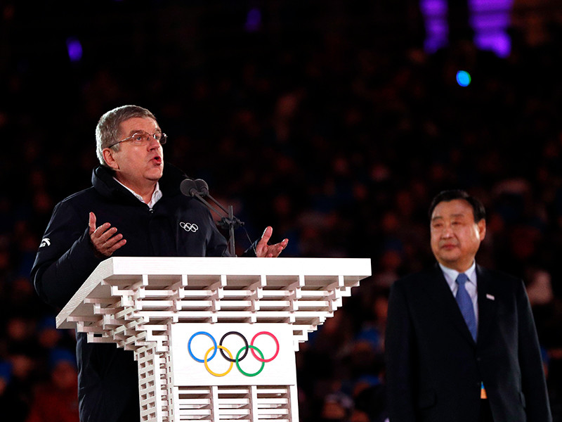 Президент МОК объявил Олимпийские игры 2018 года закрытыми