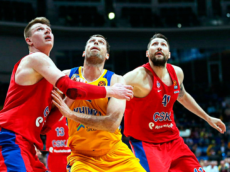 Баскетболисты ЦСКА выиграли серию у "Химок" и в седьмой раз подряд вышли в "Финал четырех"