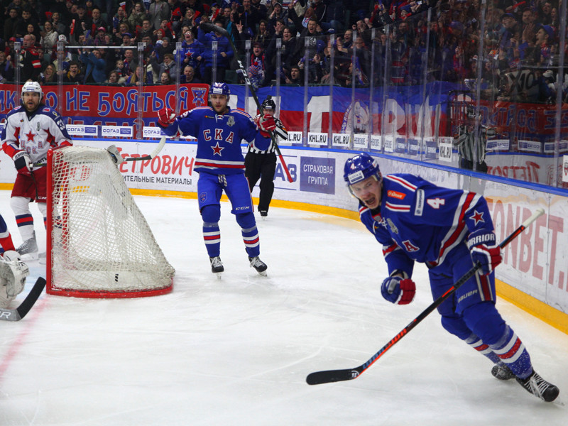 СКА, обыграв на своем льду ЦСКА, сравнял счет в полуфинальной серии Кубка Гагарина