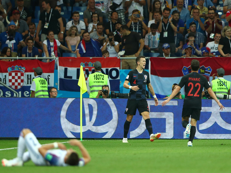 Сборная Хорватии обыграла команду Исландии в матче третьего, заключительного тура группового этапа чемпионата мира по футболу