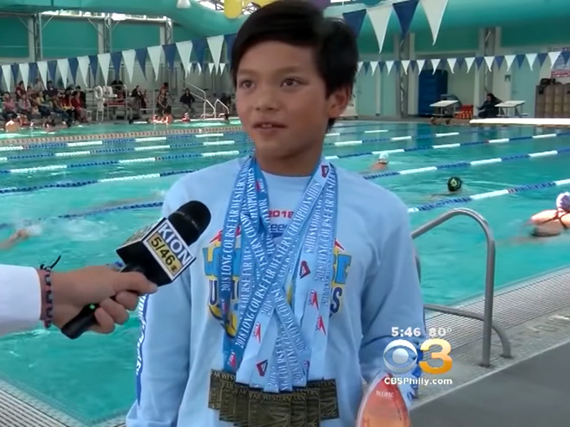 Десятилетний мальчик побил рекорд Майкла Фелпса на дистанции 100 метров баттерфляем
