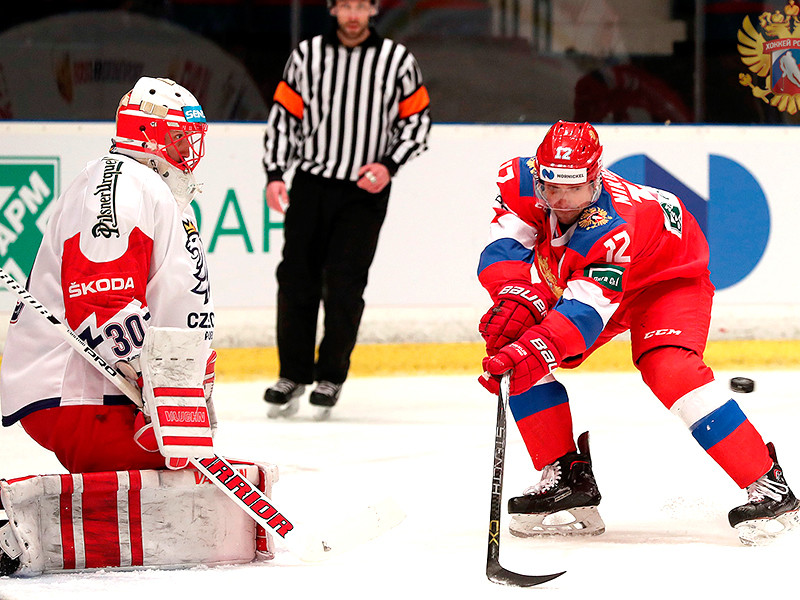 В Стокгольме сборная России обыграла команду Чехии со счетом 3:1 в своем заключительном матче третьего этапа Евротура - Шведских хоккейных игр
