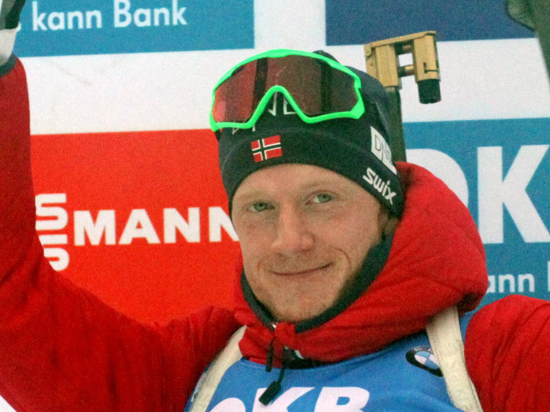Норвежский биатлонист Йоханнес Бе