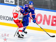 СКА повел в серии плей-офф КХЛ против "Спартака", одержав третью победу подряд