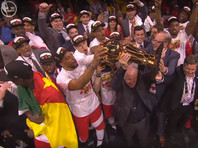 Канадский клуб "Торонто Рэпторс" впервые стал чемпионом НБА