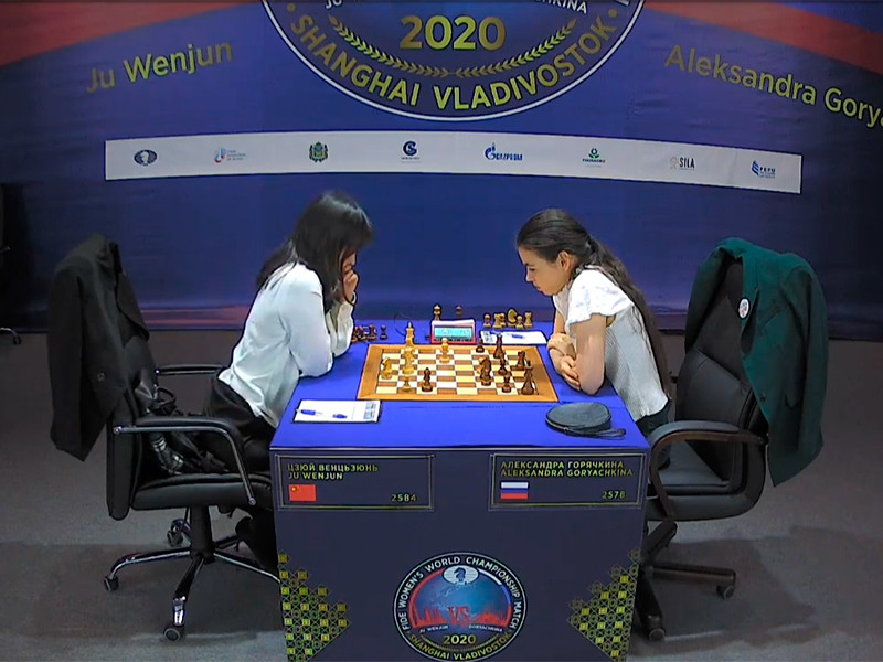 Александра Горячкина уступила китаянке Цзюй Вэньцзюнь в девятой партии матча за шахматную корону

