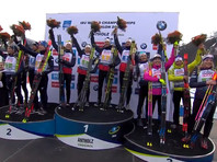 Норвежские биатлонисты выиграли стартовую гонку чемпионата мира