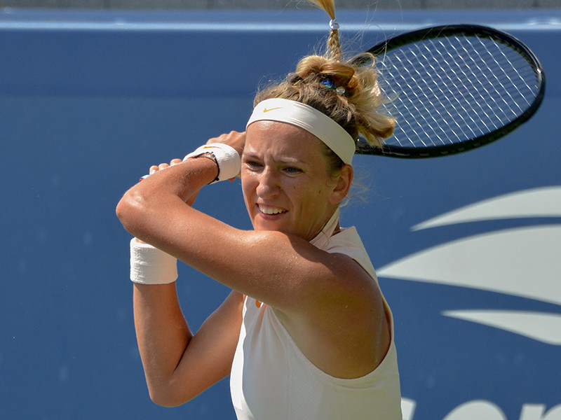 Виктория Азаренко из Белоруссии победила американку Серену Уильямс в полуфинальном матче женского одиночного разряда Открытого чемпионата США