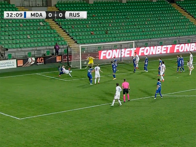 Футболисты сборной России сыграли вничью с Молдавией в товарищеском матче