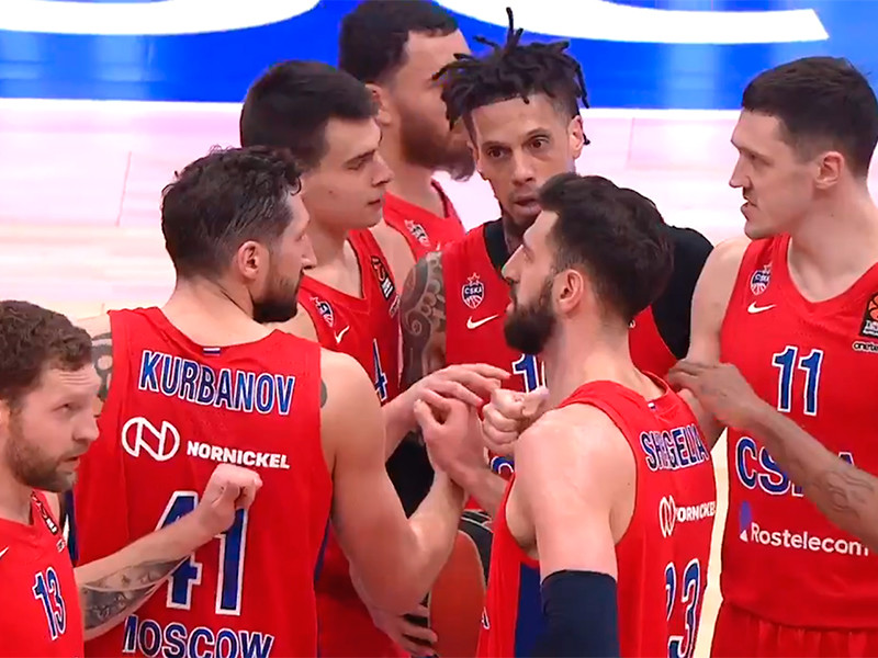 Баскетболисты московского ЦСКА нанесли поражение сербской "Црвене Звезде" в домашнем матче 31-го тура регулярного чемпионата Евролиги