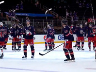 Клуб "Нью-Йорк Рейнджерс" обыграл "Филадельфию" в домашнем матче регулярного чемпионата Национальной хоккейной лиги (НХЛ) со счетом 9:0