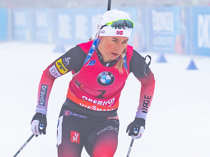 Норвежская биатлонистка Тириль Экхофф