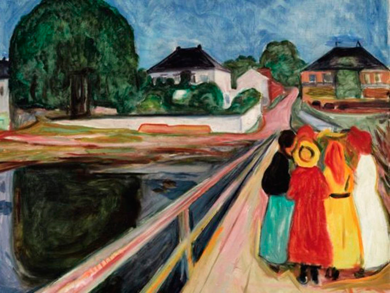 Картина Эдварда Мунка "Девушки на мосту" продана с молотка за 54,5 млн долларов