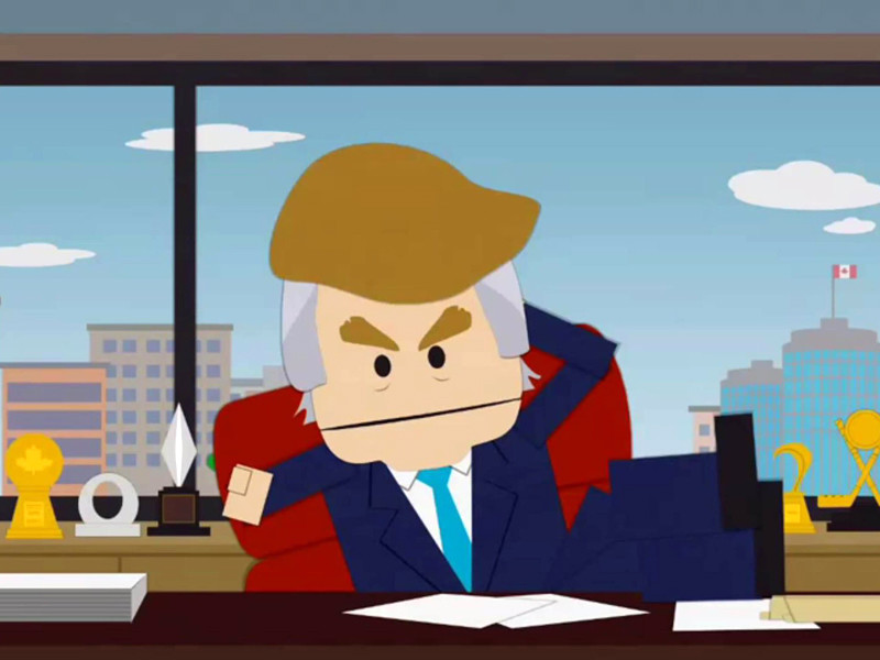 Дональд Трамп в одном из эпизодов мультсериала "Южный парк"
