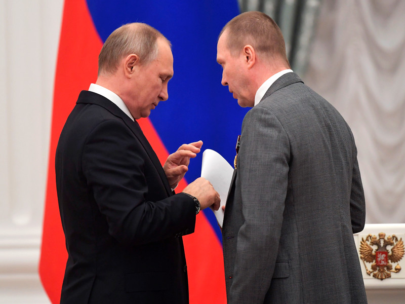 Владимир Путин и Евгений Миронов, 24 мая 2017 года