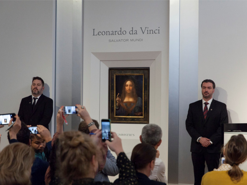 Картина Леонардо да Винчи "Спаситель мира"