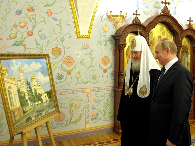 Владимир Путин лично поздравил патриарха Кирилла с Днем Ангела