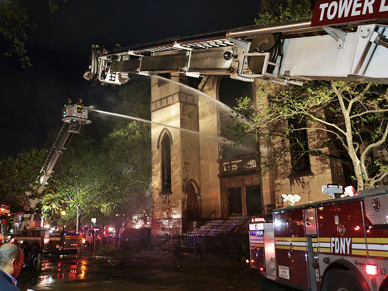 В Нью-Йорке сгорела старейшая синагога, построенная евреями из России