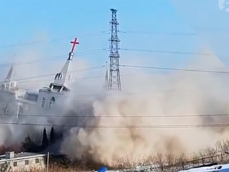 В Китае разрушили второй за месяц католический храм 
