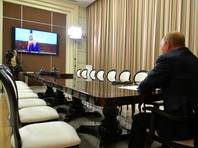Встреча Владимира Путина с Игорем Додоном в режиме видеоконференции, сентябрь 2020 года