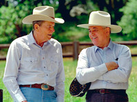 Рональд Рейган и Михаил Горбачев, 1992 год 