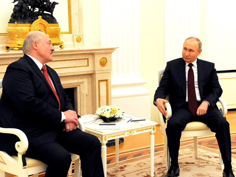 Владимир Путин и Александр Лукашенко
