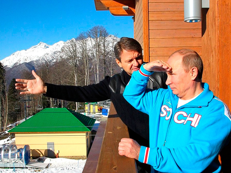Владимир Путин и Александр Ткачев, Красная Поляна, 3 января 2013 года