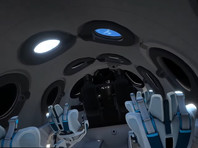 Virgin Galactic показала интерьер корабля для космических туристов (ВИДЕО)