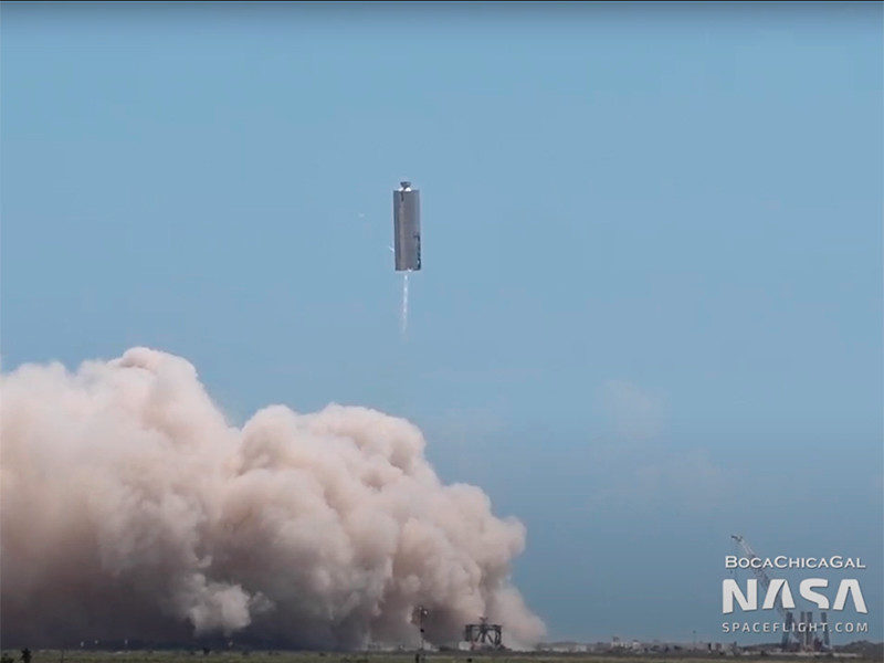 SpaceX успешно испытала в полете второй подряд прототип ракеты Starship
