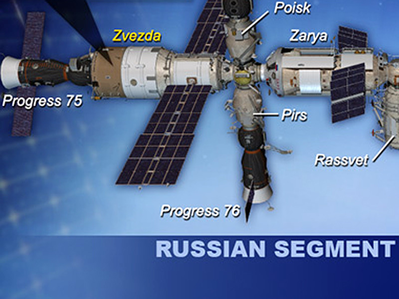 В Роскосмосе сообщили, что утечка происходит из рабочего отсека служебного модуля "Звезда", где находится научная аппаратура