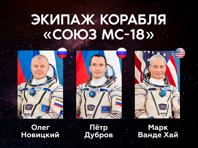 Роскосмос включил американского астронавта в состав экипажа корабля "Союз МС-18"