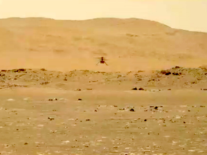 Марсианский вертолет Ingenuity совершил второй полет