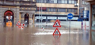 Уровень воды в реке Влтава остановился на 8 метрах