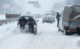 В Киеве объявлена ЧС из-за снега. Циклон движется на Москву
